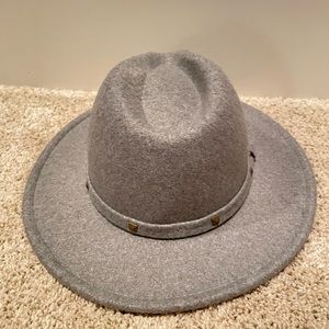 Grey tweed tween hat